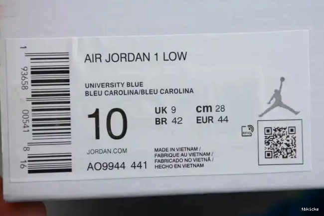 Rep TBK Air AO9944-441 (W) 1 Jordan Low UNC 0608